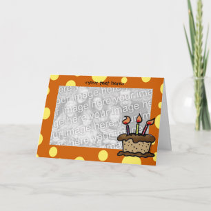 お誕生日ケーキカードテンプレート カード