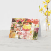 お誕生日ケーキカード カード (黄色い花)