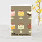 お誕生日ケーキカード カード (黄色い花)