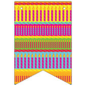 お誕生日ケーキキュイカラフル第1パーティーテーマ バンティングフラッグ (第2の旗)