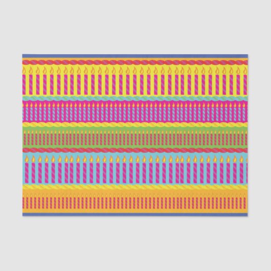 お誕生日ケーキキュイカラフル第1パーティーテーマ 薄葉紙 (正面)