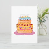 お誕生日ケーキクリップアート カード (スタンド正面)