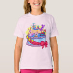 お誕生日ケーキグループショット Tシャツ<br><div class="desc">ケーキの誕生日パーティー!</div>
