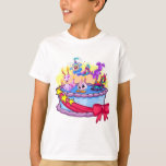 お誕生日ケーキグループショット Tシャツ<br><div class="desc">ケーキの誕生日パーティー!</div>