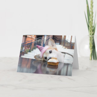 お誕生日ケーキコルギ カード