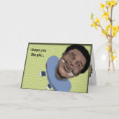 お誕生日ケーキサプライズ カード (黄色い花)