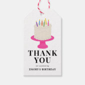 お誕生日ケーキサンキューギフトラベル ギフトタグ (正面)