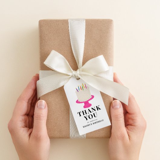 お誕生日ケーキサンキューギフトラベル ギフトタグ