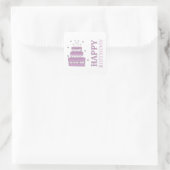 お誕生日ケーキシール スクエアシール (バッグ)