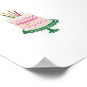 お誕生日ケーキシール ポスター (角)