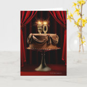 お誕生日ケーキステージ50番ろうそく カード (黄色い花)