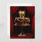 お誕生日ケーキステージ50番ろうそく ポストカード (正面/裏面)