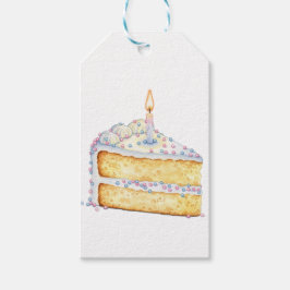お誕生日ケーキスライスギフトラベル ギフトタグ
