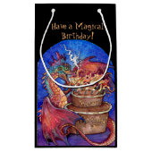 お誕生日ケーキドラゴン スモールペーパーバッグ (裏面)