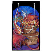 お誕生日ケーキドラゴン スモールペーパーバッグ (正面)