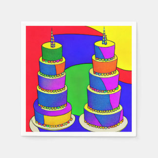 お誕生日ケーキナプキン スタンダードカクテルナプキン