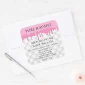 お誕生日ケーキバスジェルシャワー手作り製品 スクエアシール (封筒)