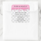 お誕生日ケーキバスジェルシャワー手作り製品 スクエアシール (バッグ)