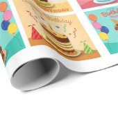 お誕生日ケーキパターン ラッピングペーパー (ロールコーナー)