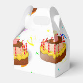 お誕生日ケーキパーティーのテーマ フェイバーボックス (裏面サイド)