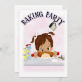 お誕生日ケーキパーティー 招待状 (正面/裏面)