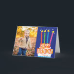 お誕生日ケーキフォトグリーティングカード カード<br><div class="desc">Rosie Gearheart氏による写真提供： http://www.istockphoto.com/user_view.php?id=782914</div>