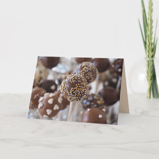 お誕生日ケーキポップカード カード (正面)