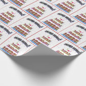 お誕生日ケーキユーモア ラッピングペーパー (角)