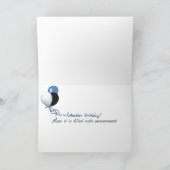 お誕生日ケーキ上のマシュマロのロースト カード (内部)