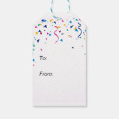 お誕生日ケーキ付き紙吹雪ギフトラベル ギフトタグ (裏面)