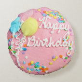 お誕生日ケーキ円枕 ラウンドクッション (裏面)