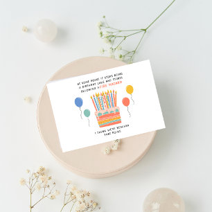 お誕生日ケーキ及び火災の危険おもしろカード シーズンカード