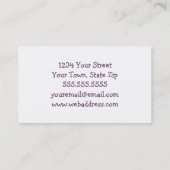 お誕生日ケーキ名刺 名刺 (裏面)