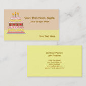 お誕生日ケーキ名刺 名刺 (正面/裏面)