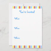 お誕生日ケーキ招待状 招待状 (裏面)