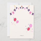 お誕生日ケーキ招待状 招待状 (裏面)