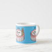 お誕生日ケーキ漫画イラストレーション エスプレッソカップ (正面右)