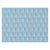 お誕生日ケーキ漫画イラストレーション テーブルクロス (正面(横))