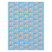 お誕生日ケーキ漫画イラストレーション テーブルクロス (正面)