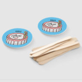 お誕生日ケーキ漫画イラストレーション ハンドファン (組立なし)