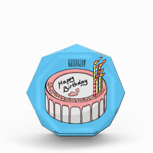 お誕生日ケーキ漫画イラストレーション フォトブロック