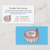 お誕生日ケーキ漫画イラストレーション 名刺 (正面/裏面)