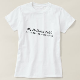 お誕生日ケーキ火災危険 Tシャツ