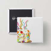 お誕生日ケーキ磁石 缶バッジ (正面&裏面)