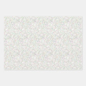 お誕生日ケーキ紙吹雪パターン包装紙 ラッピングペーパーシート (正面)