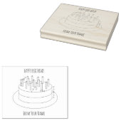 お誕生日ケーキ計画 ラバースタンプ (押印)