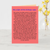 お誕生日ケーキ誕生日カードの元 カード (黄色い花)