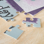 お誕生日ケーキ誕生日カード ジグソーパズル (側面)