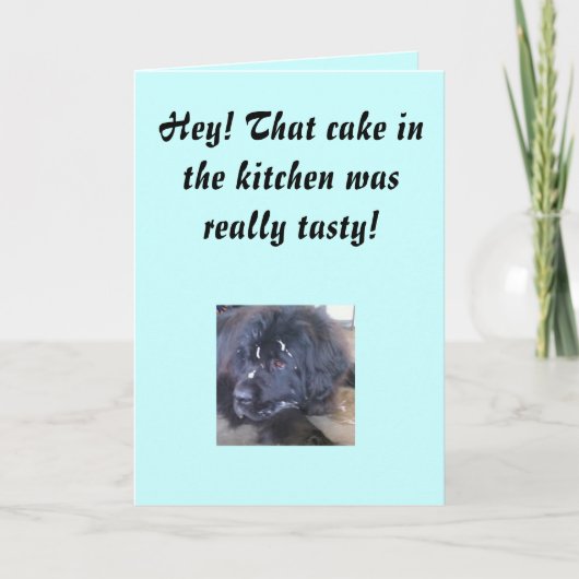 お誕生日ケーキ誤解 カード (正面)