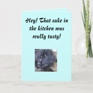 お誕生日ケーキ誤解 カード